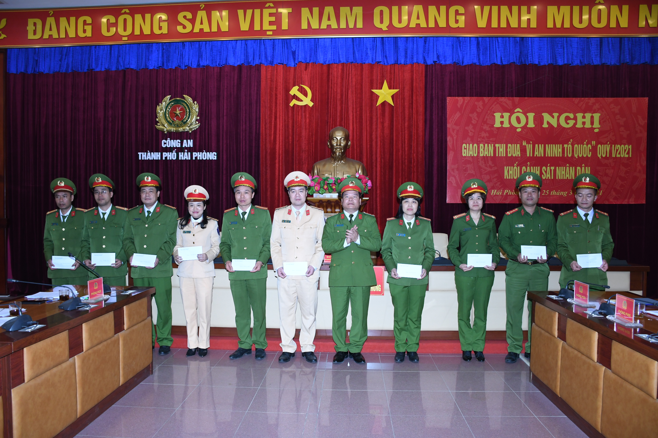 Khối Cảnh sát nhân dân: Giao ban “Vì an ninh Tổ quốc” quý 1 năm 2021